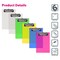 Better Office Products Mini Plastic Clipboards, Low Profile Clips, Asst'd Translucent Colors, A6 Memo Size, 53in x 8in, 6PK 45295 - alternate 5